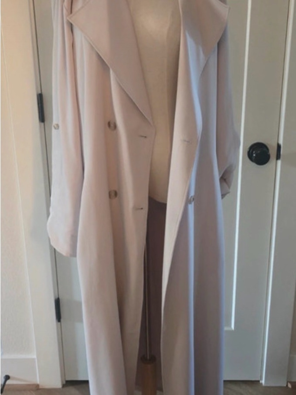 Wilfred Long Light Grey Trench Coat